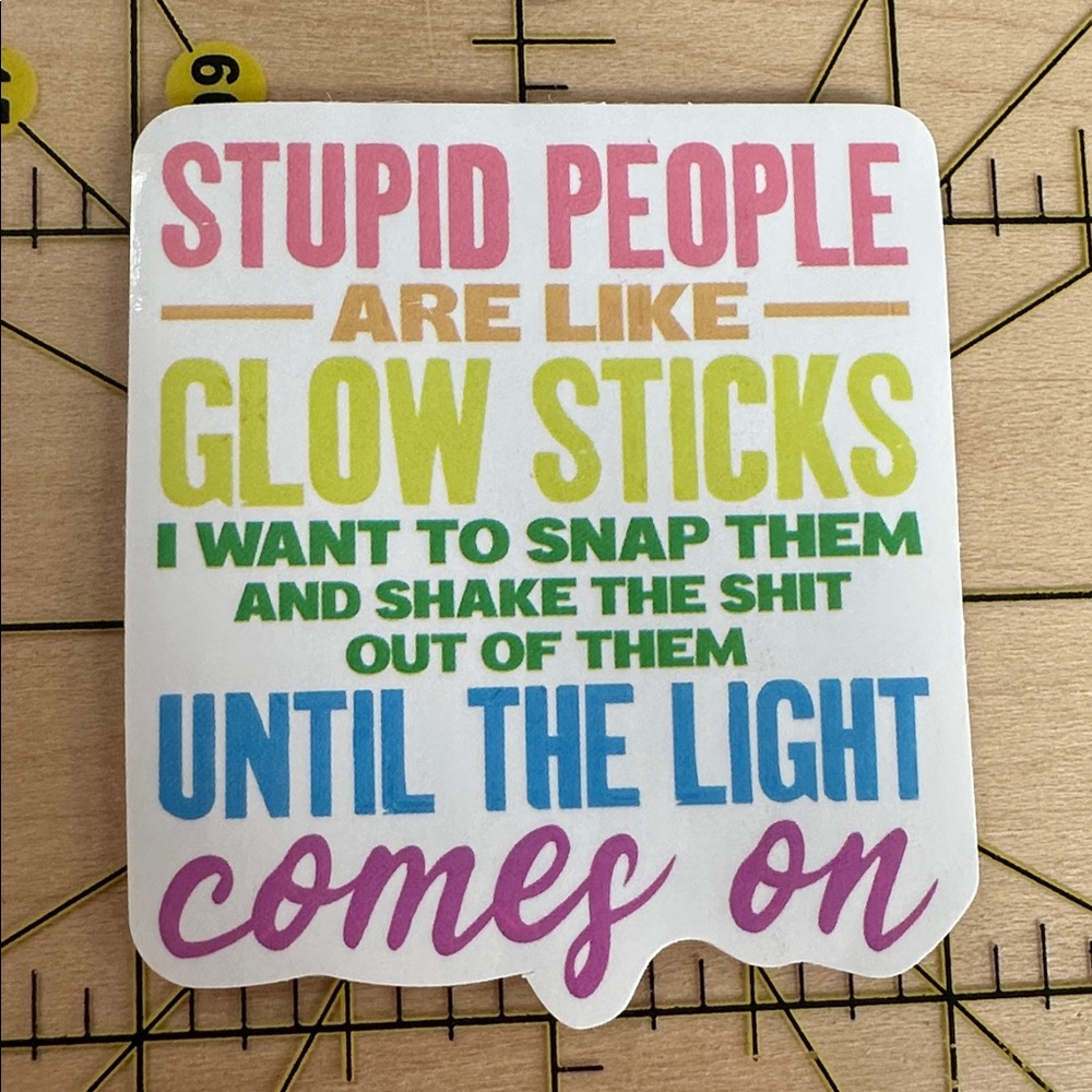 💜13/$13 +Bundle Sticker Sale | SARCASM HUMOR Waterproof Sticker